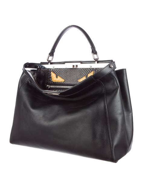 fendi peekaboo large monster|fendi peekaboo suede.